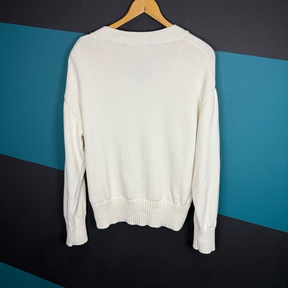 Ami Cream Knit Cotton Wool blend Sweater - Picture 6 of 16